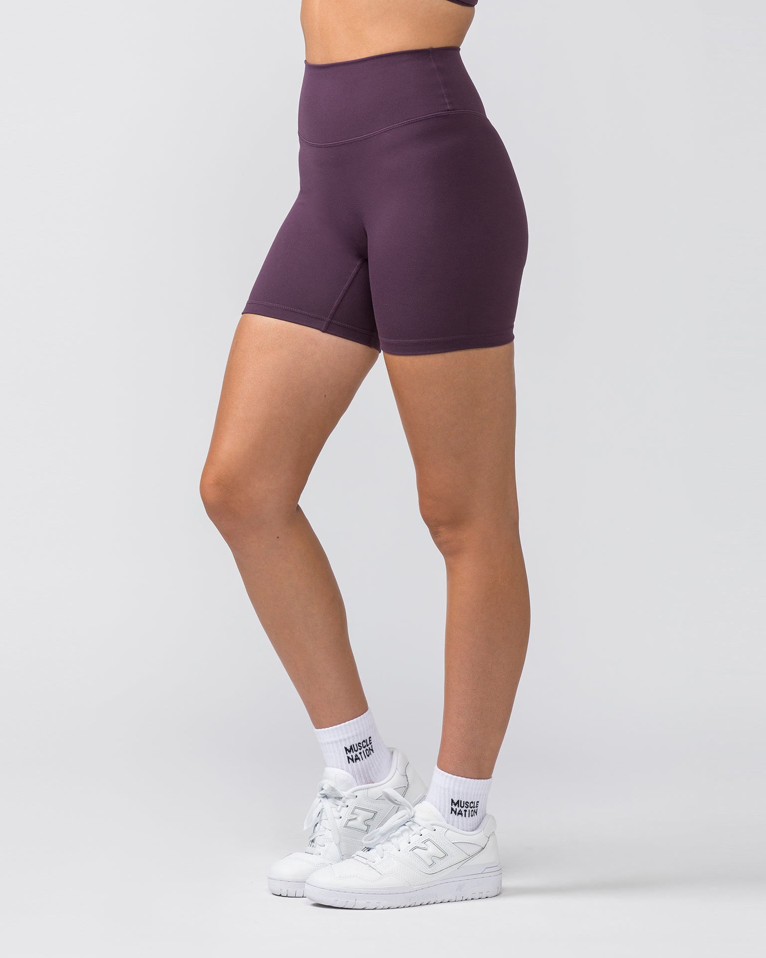 Zero Rise Everyday Bike Shorts - Midnight Plum-Shorts-XXS-022451MIDNTPL-XXS-MNAPPRL29544-2-Muscle Nation