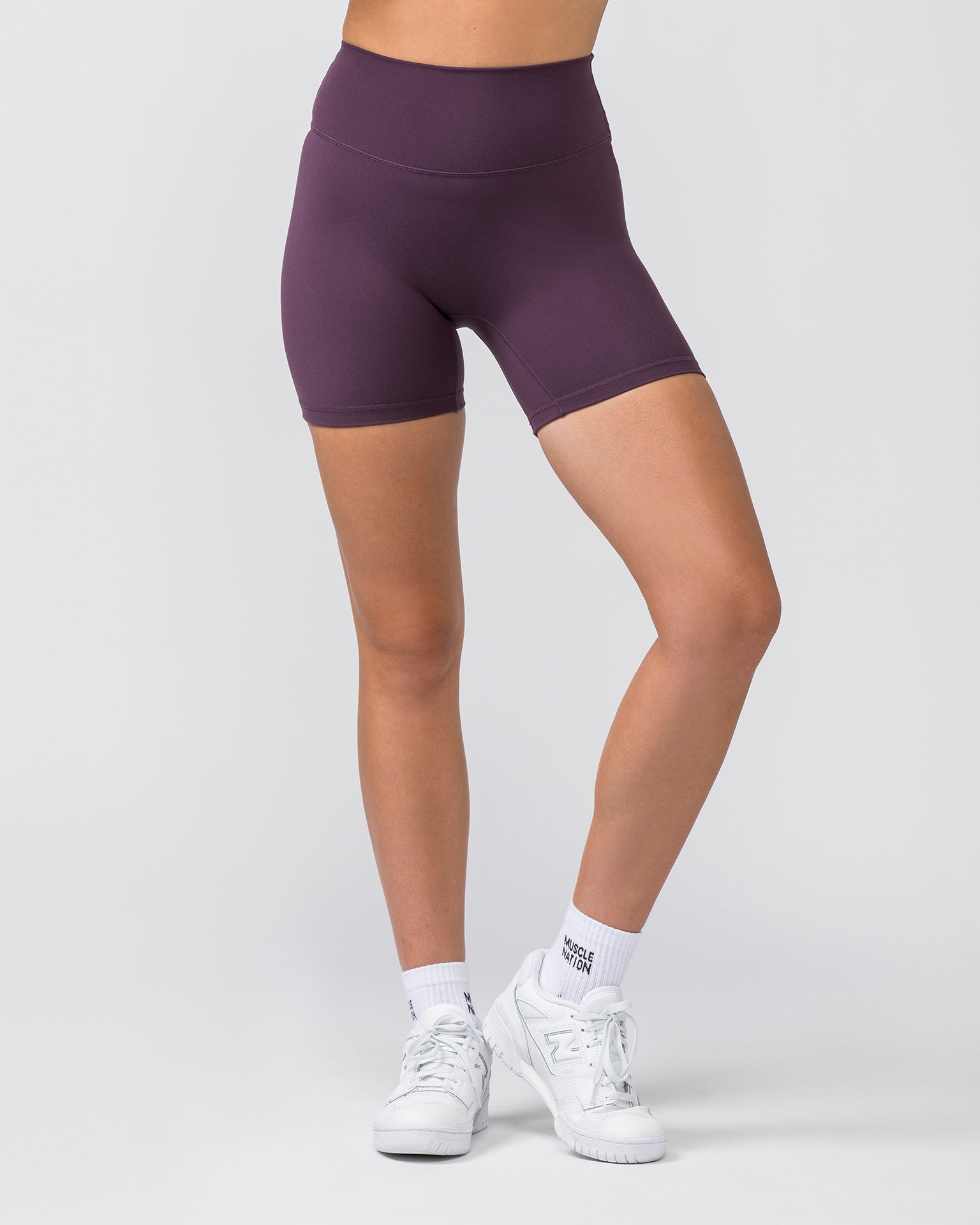 Zero Rise Everyday Bike Shorts - Midnight Plum-Shorts-XXS-022451MIDNTPL-XXS-MNAPPRL29544-1-Muscle Nation