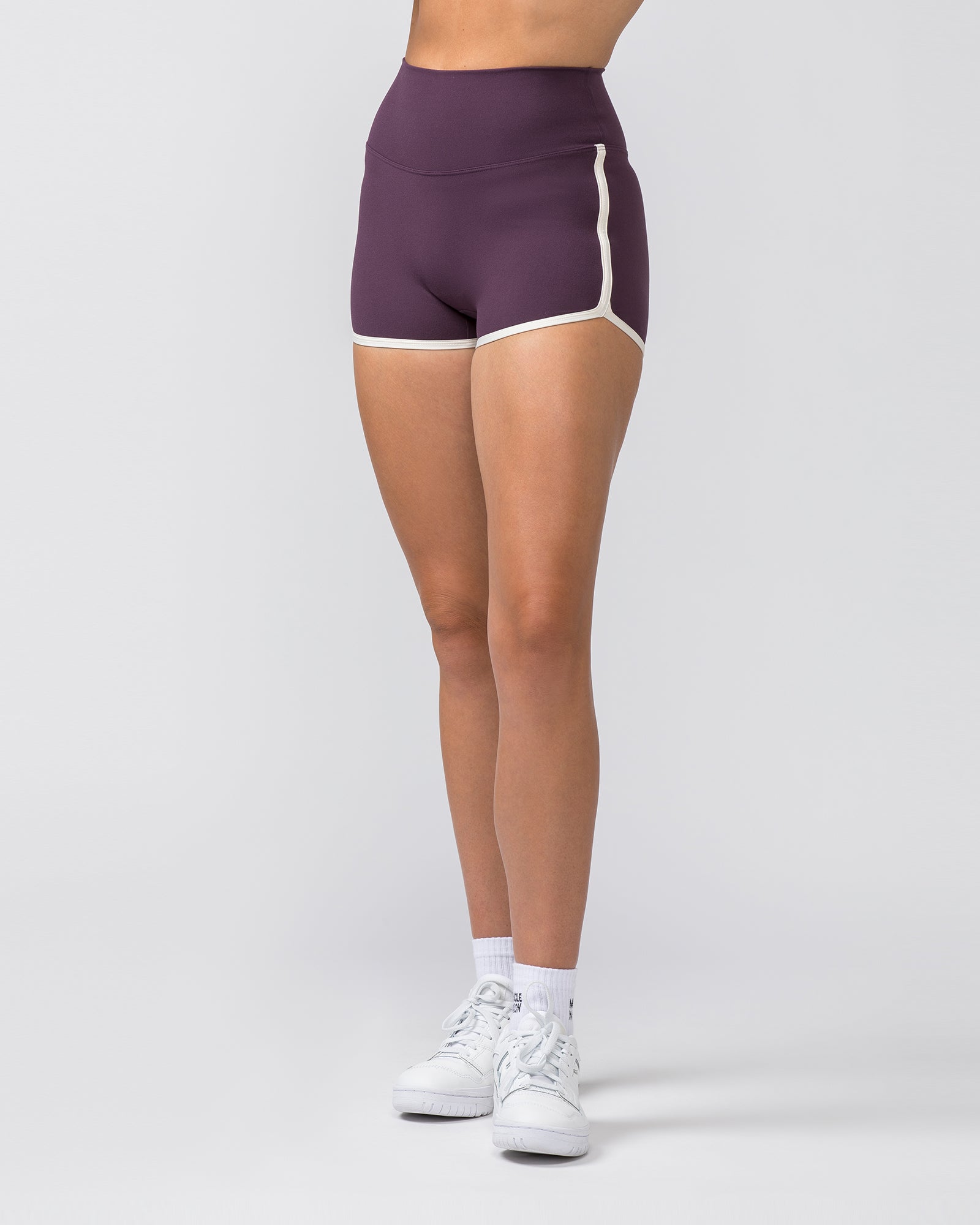 Retro Everyday Shorty Shorts - Midnight Plum