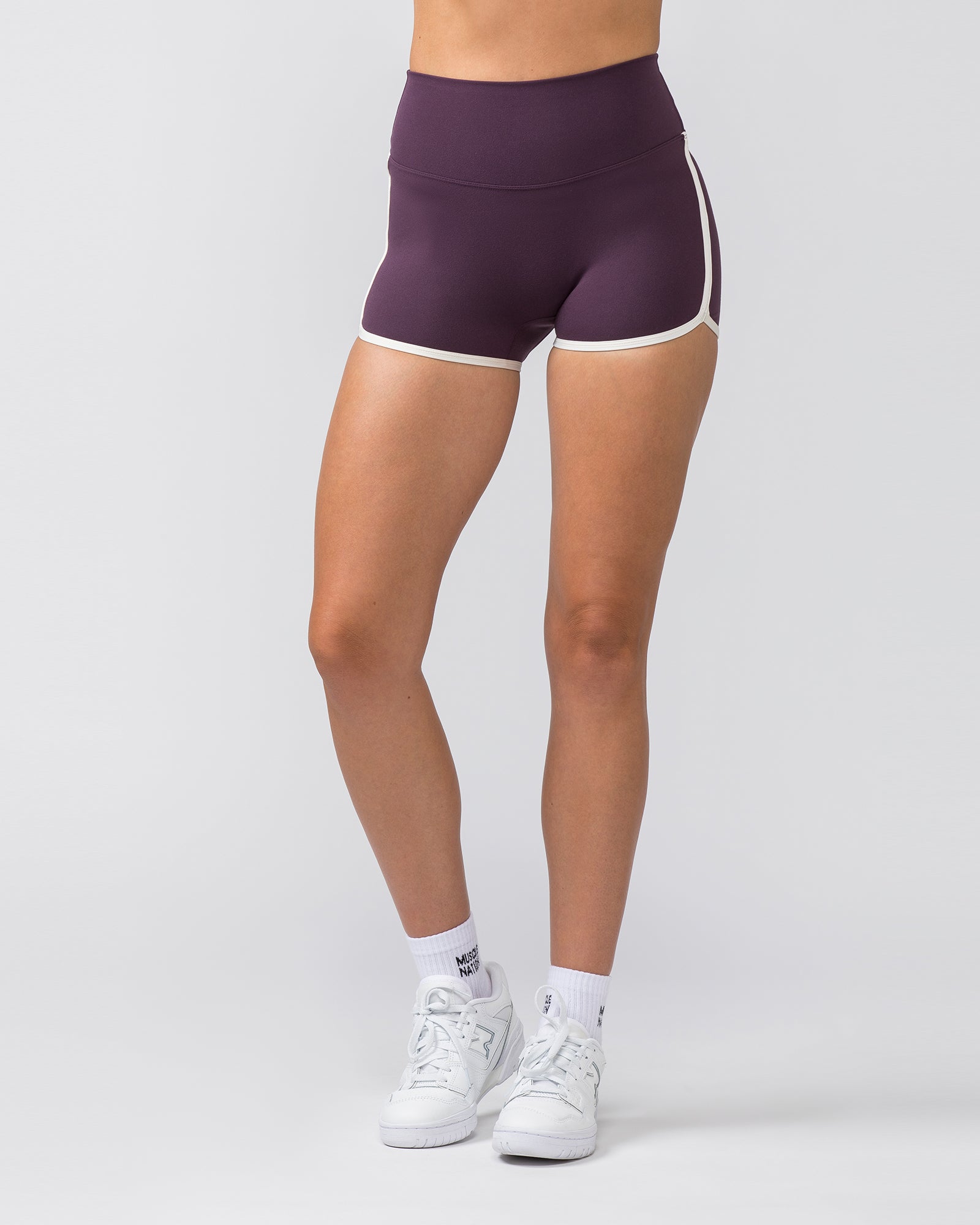 Retro Everyday Shorty Shorts - Midnight Plum