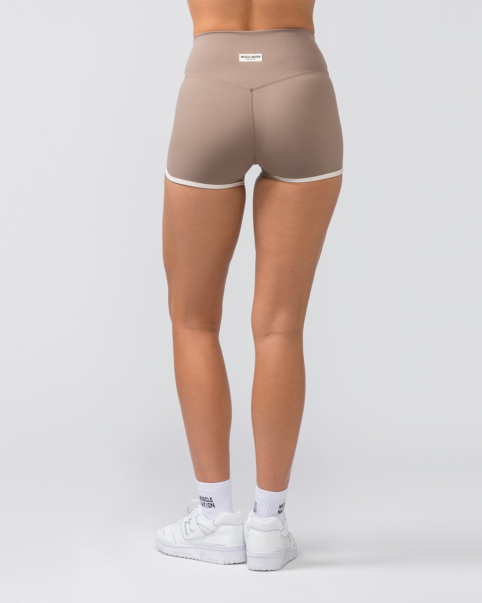 Retro Everyday Shorty Shorts - Mushroom