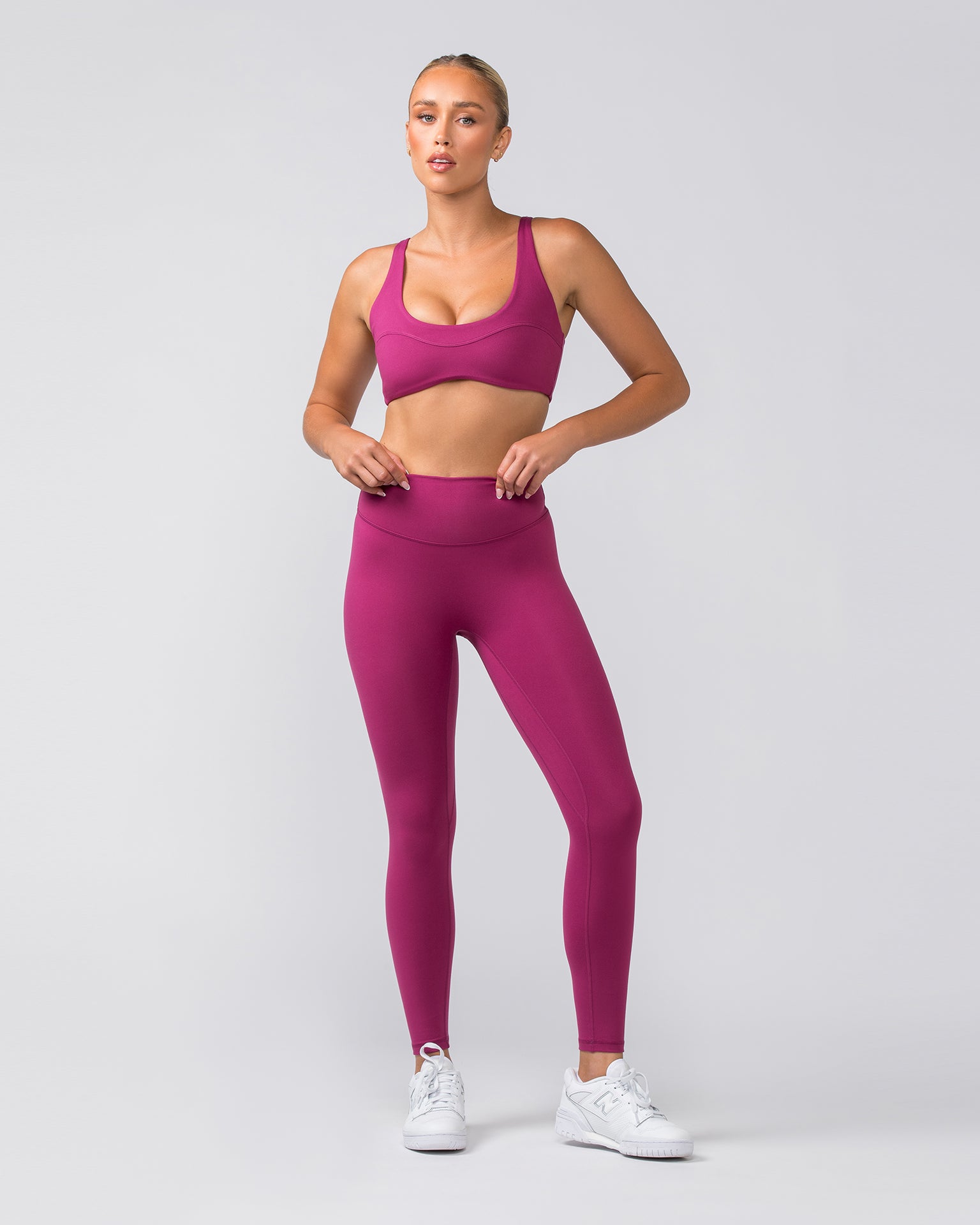 Zero Rise Everyday Ankle Length Leggings - Cherry-Leggings-XXS-022452CHRY-XXS-MNAPPRL29562-6-Muscle Nation
