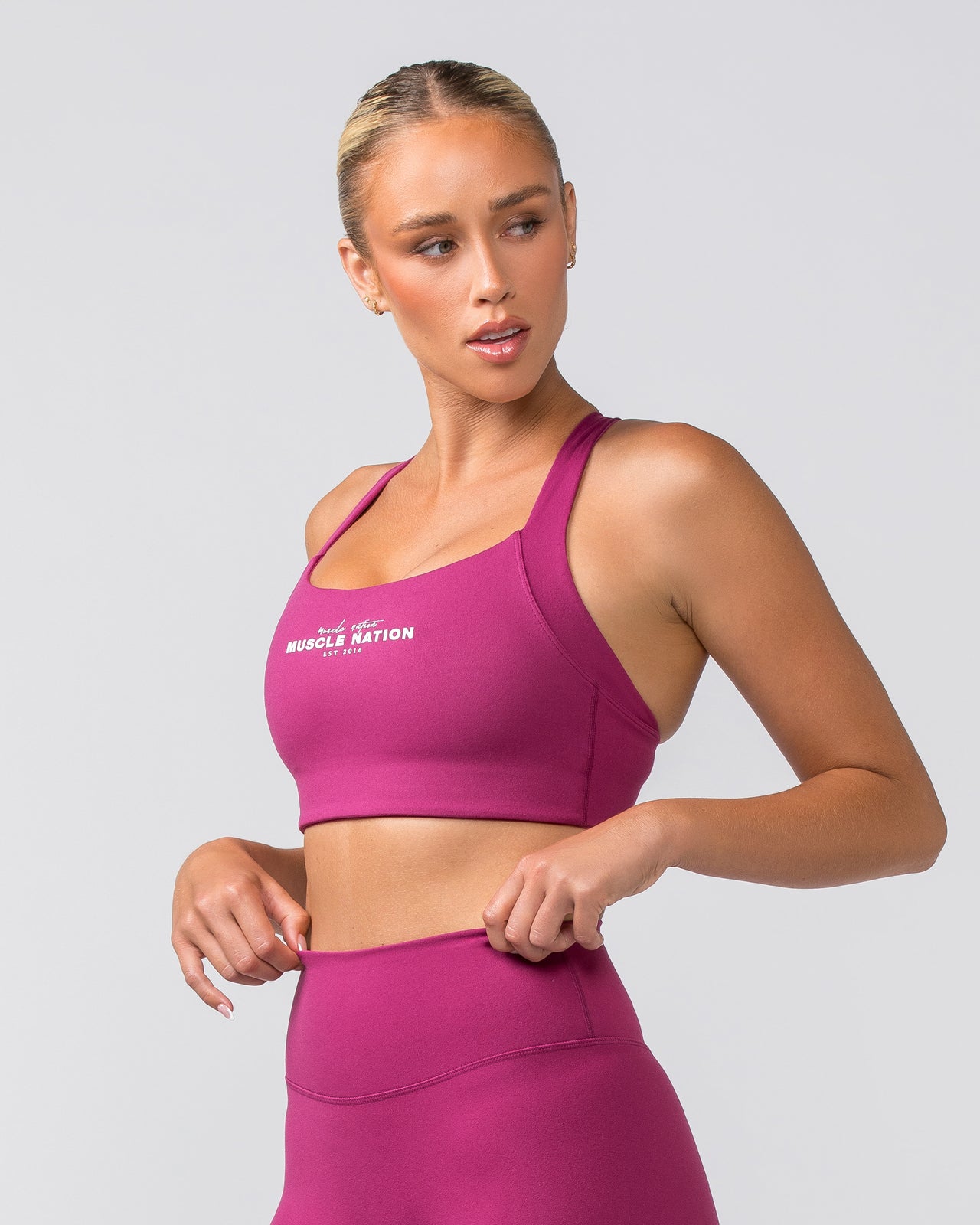 Staple Bra - Cherry-Sports Bras-XXS-022449CHRY-XXS-MNAPPRL29643-3-Muscle Nation