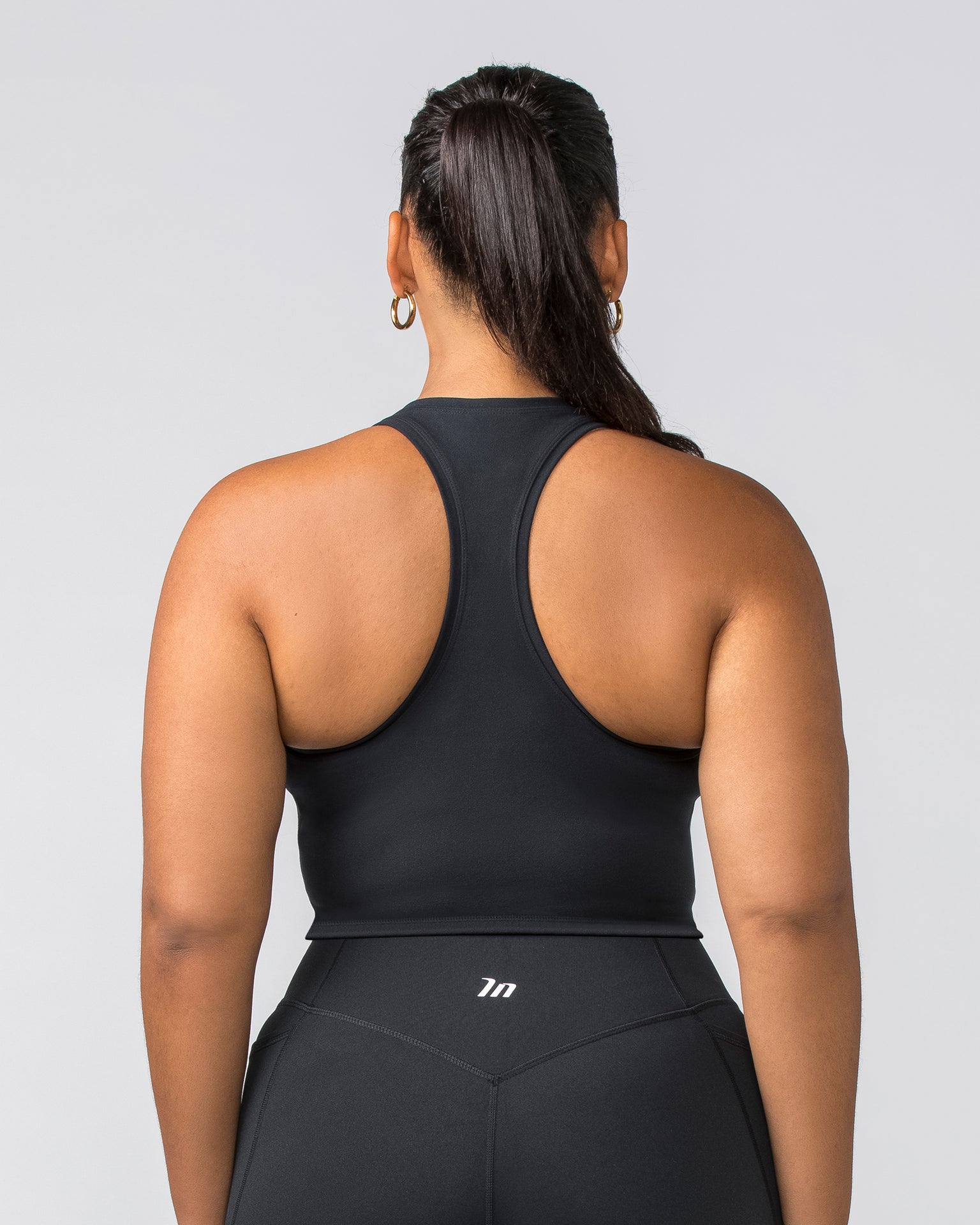 Staple Cropped Tank - Black-Singlets & Tanks-XXS-022456BLK-XXS-MNAPPRL29589-5-Muscle Nation