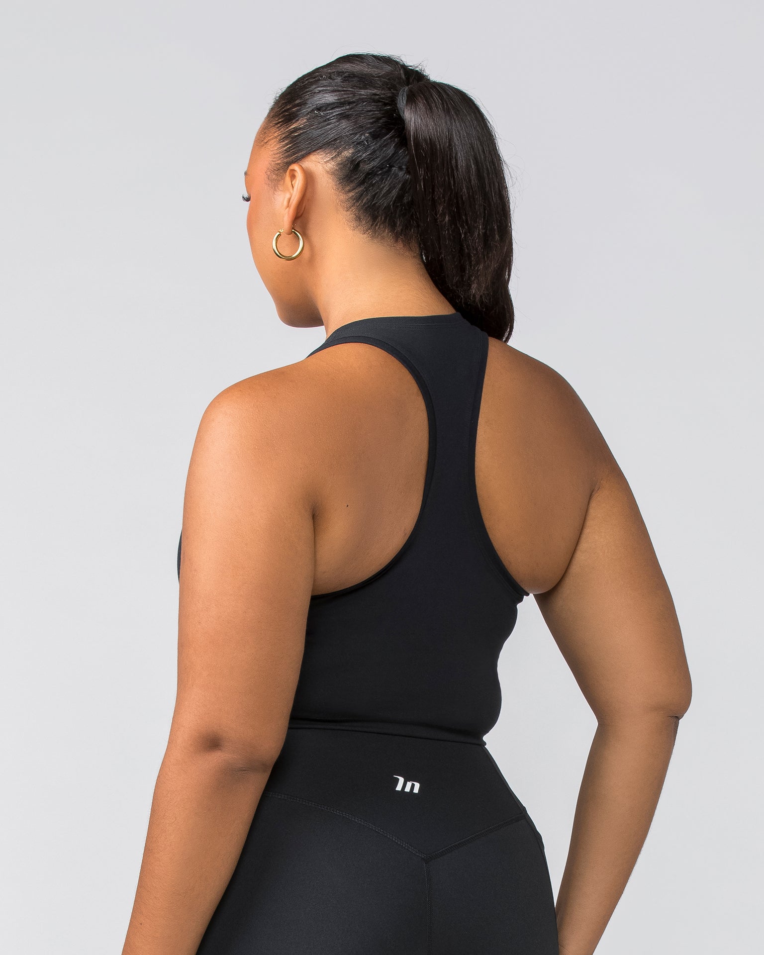 Staple Cropped Tank - Black-Singlets & Tanks-XXS-022456BLK-XXS-MNAPPRL29589-4-Muscle Nation