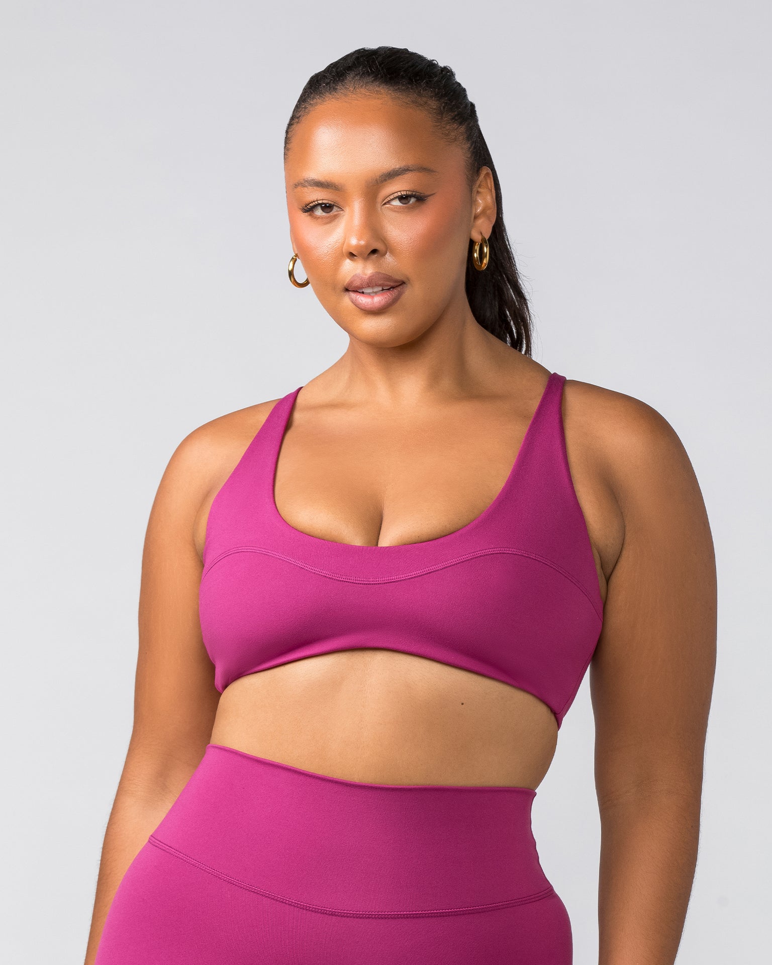 Scoop Everyday Bralette - Cherry-Bralettes-XXS-022448CHRY-XXS-MNAPPRL29481-3-Muscle Nation