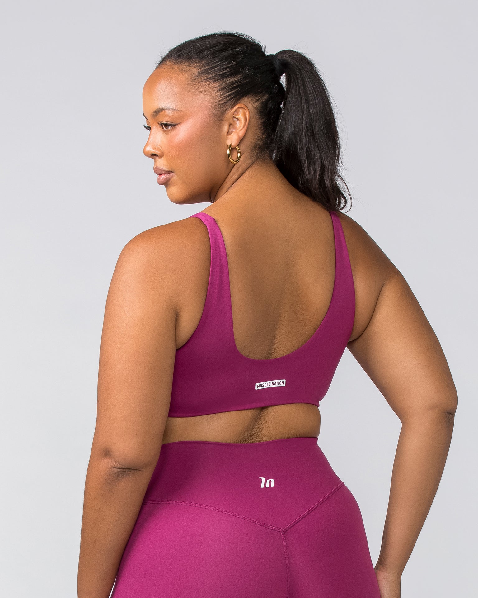 Scoop Everyday Bralette - Cherry-Bralettes-XXS-022448CHRY-XXS-MNAPPRL29481-5-Muscle Nation