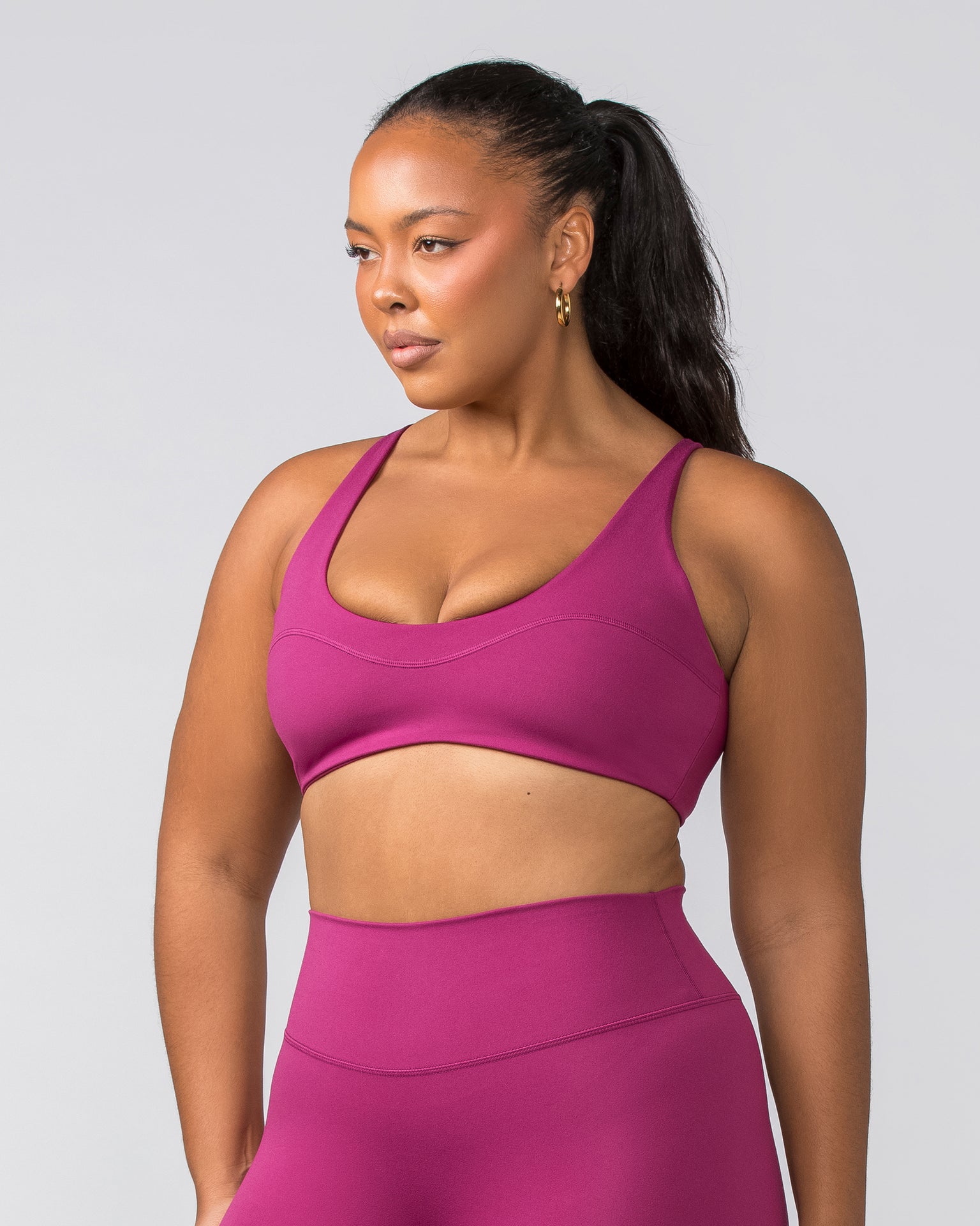Scoop Everyday Bralette - Cherry-Bralettes-XXS-022448CHRY-XXS-MNAPPRL29481-4-Muscle Nation