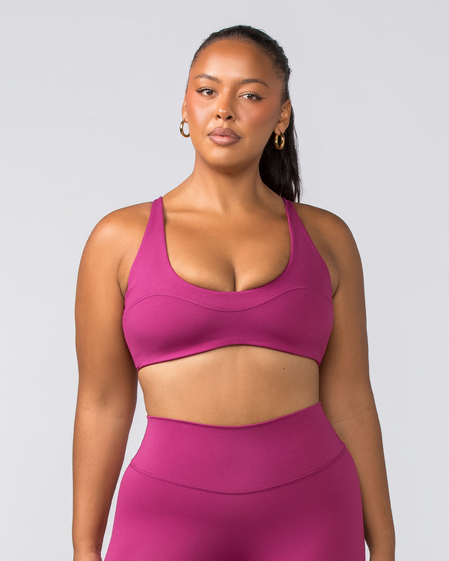 Scoop Everyday Bralette - Cherry-Bralettes-XXS-022448CHRY-XXS-MNAPPRL29481-2-Muscle Nation