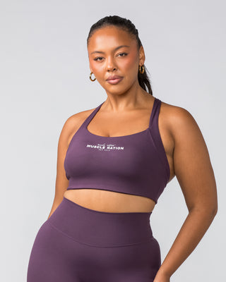 Staple Bra - Midnight Plum-Sports Bras-XXS-022449MIDNTPL-XXS-MNAPPRL29652-1-Muscle Nation