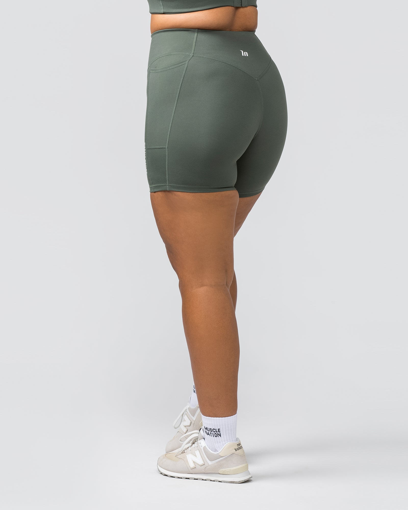 Everyday Pocket Bike Shorts - Eucalyptus