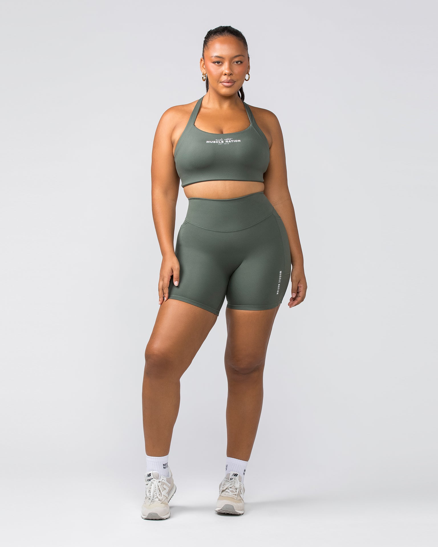 Everyday Pocket Bike Shorts - Eucalyptus-Shorts-XXS-032404EUYPTS-XXS-MNAPPRL29905-6-Muscle Nation