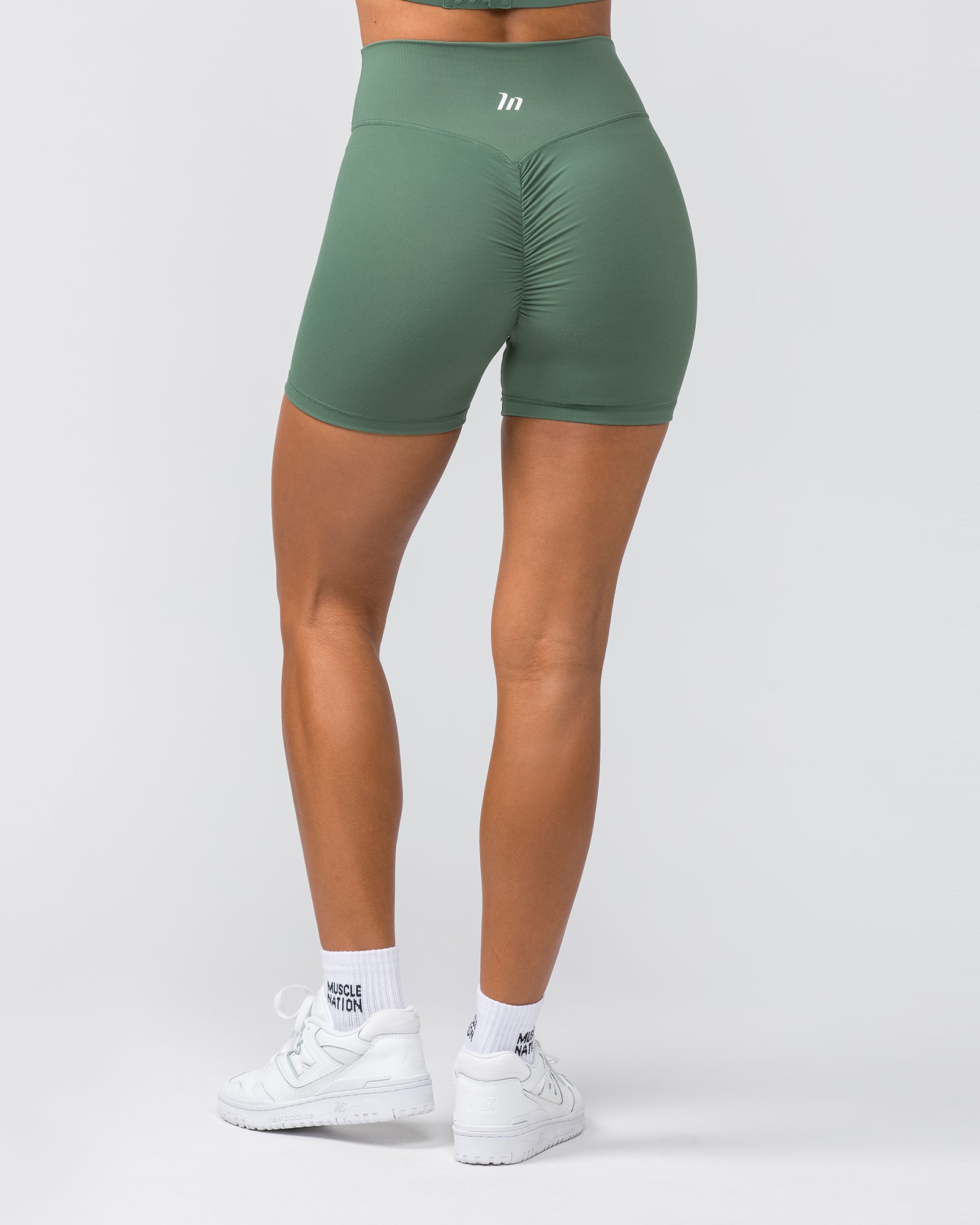 Instinct Scrunch Midway Shorts - Mineral Green