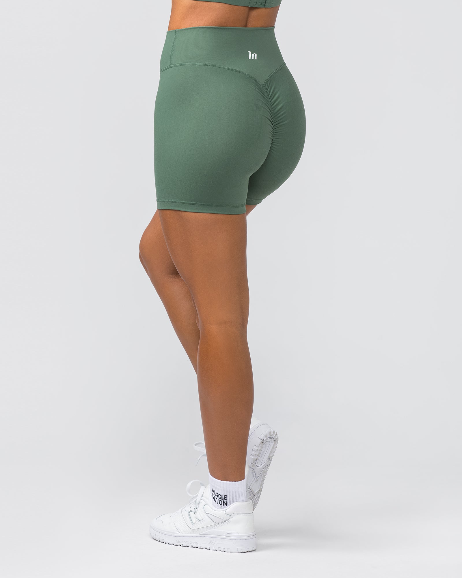 Instinct Scrunch Midway Shorts - Mineral Green