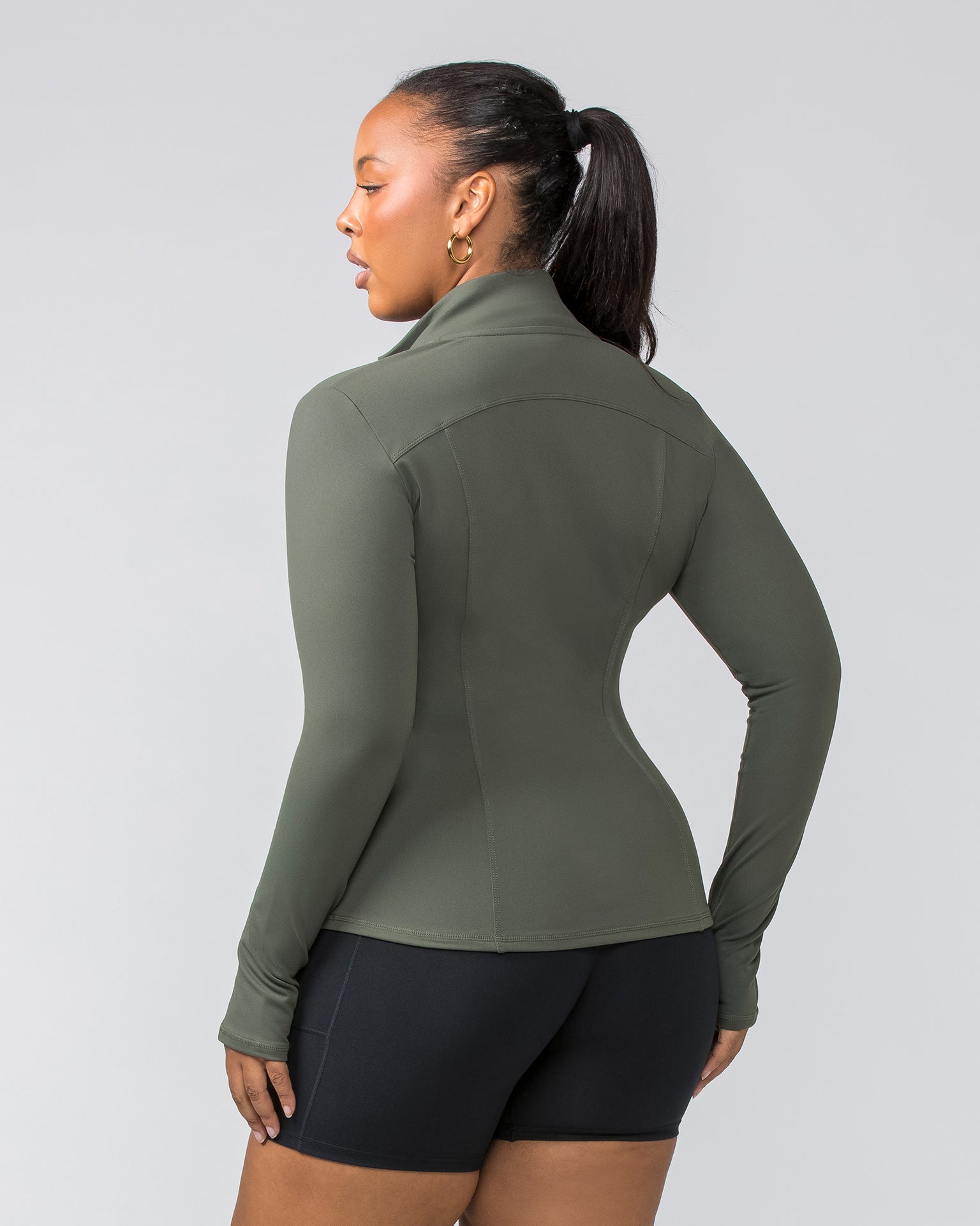 Favourite Zip Through - Eucalyptus-Jackets-XXS-032414EUYPTS-XXS-MNAPPRL29773-5-Muscle Nation