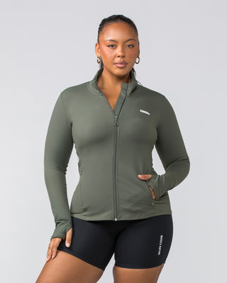Favourite Zip Through - Eucalyptus-Jackets-XXS-032414EUYPTS-XXS-MNAPPRL29773-1-Muscle Nation