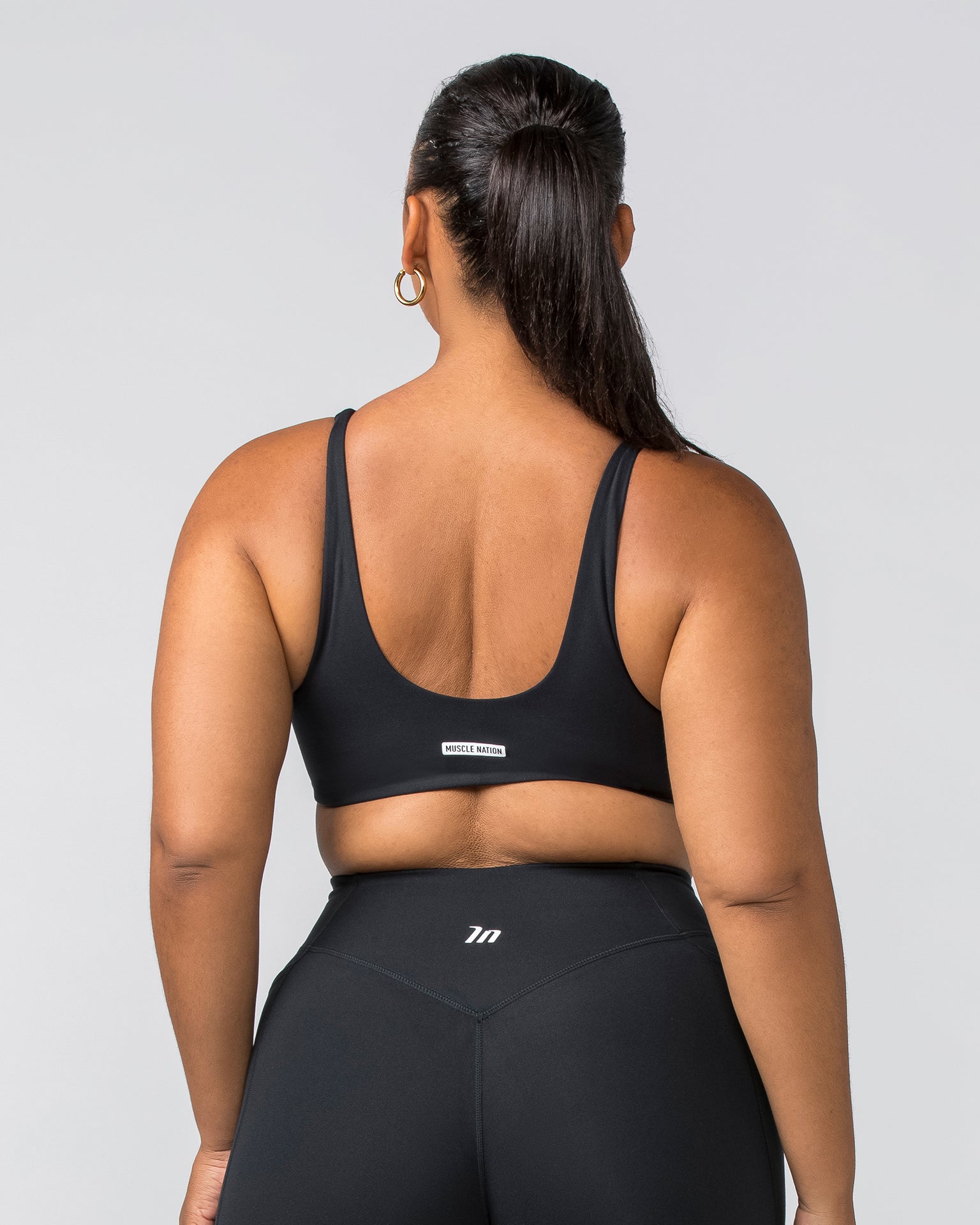 Scoop Everyday Bralette - Black-Bralettes-XXS-022448BLK-XXS-MNAPPRL29463-5-Muscle Nation