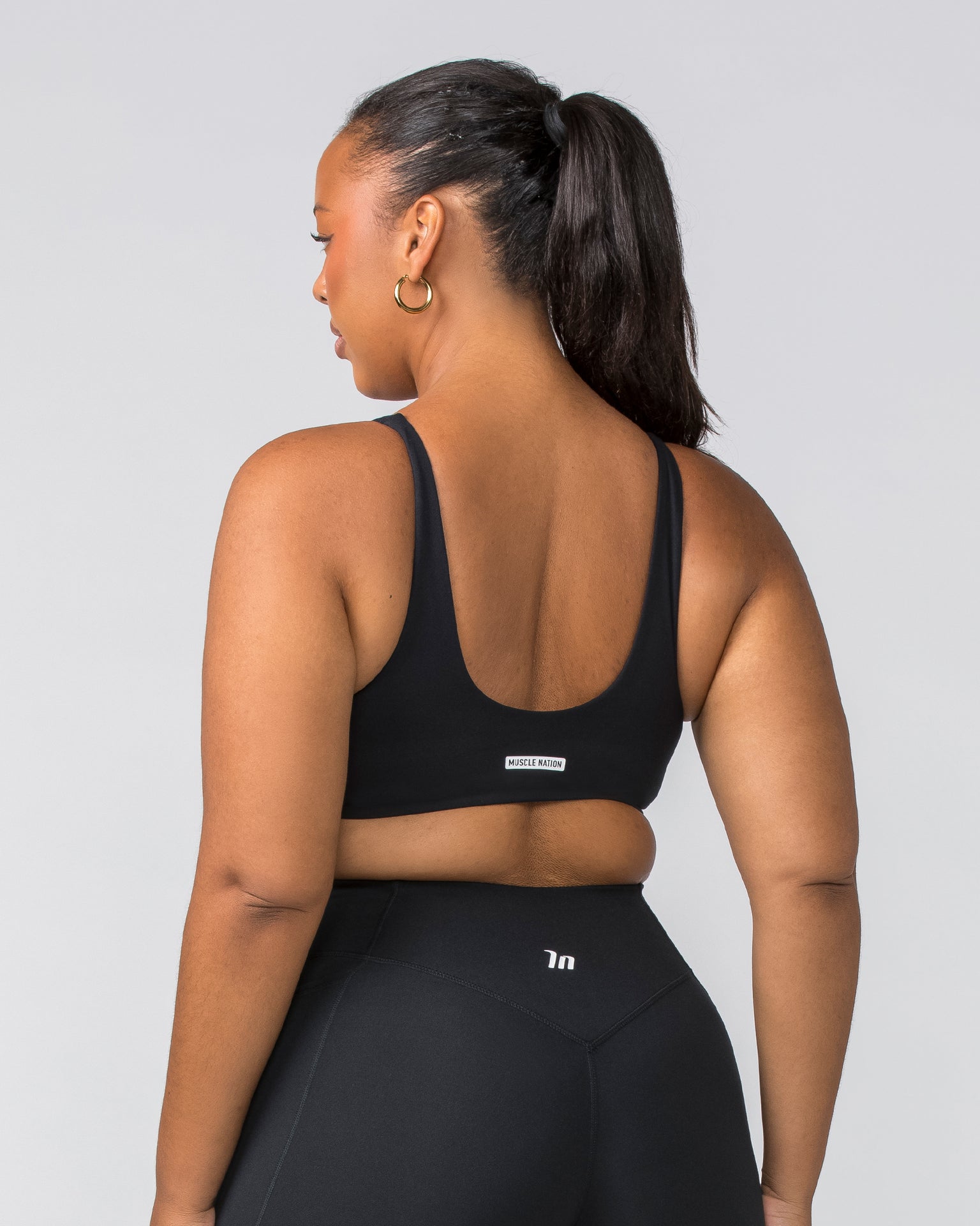 Scoop Everyday Bralette - Black-Bralettes-XXS-022448BLK-XXS-MNAPPRL29463-4-Muscle Nation