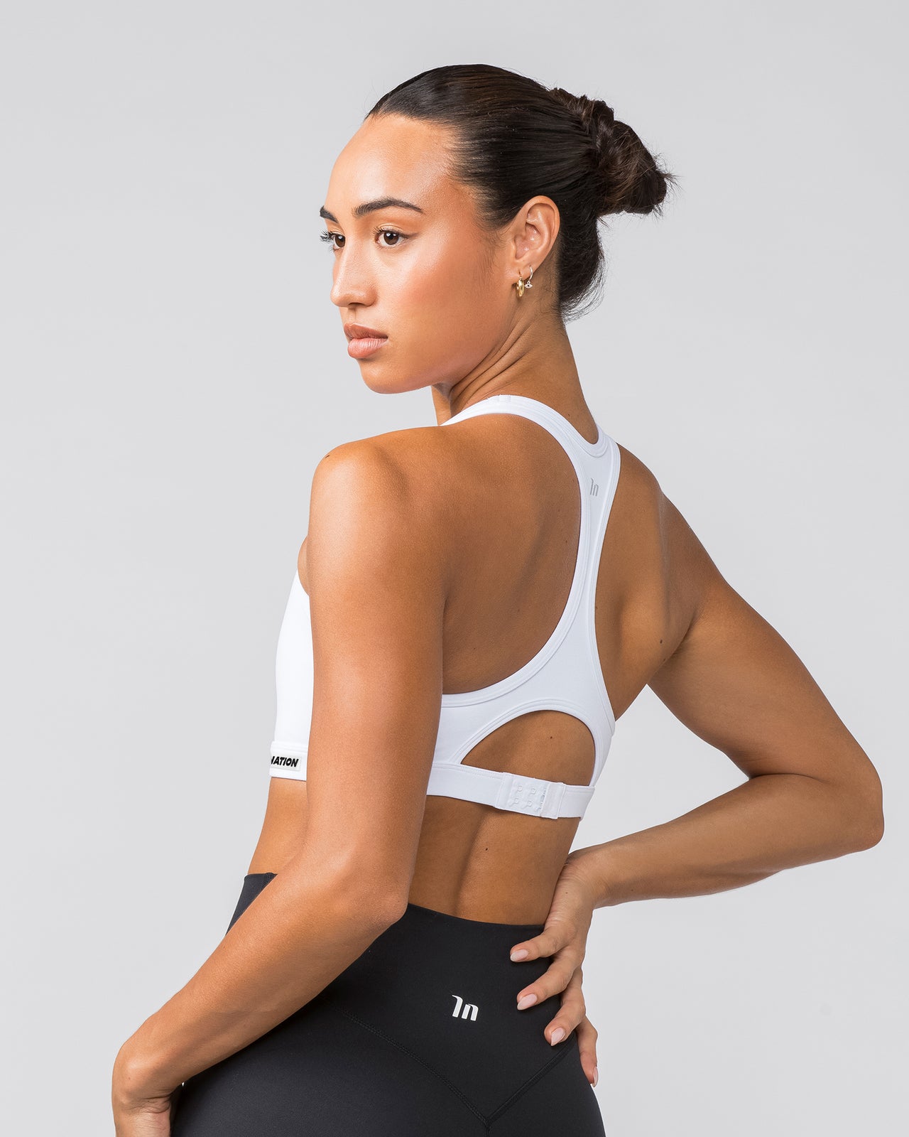 Drew Bra - White / White-Sports Bras-XXS-1125227WHTWHT-XXS-MNAPPRL44605-4-Muscle Nation