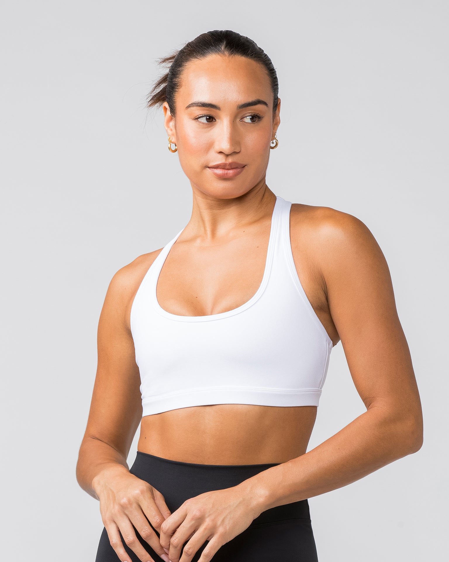 Drew Bra - White-Sports Bras-XXS-042434WHT-XXS-MNAPPRL31161-1-Muscle Nation