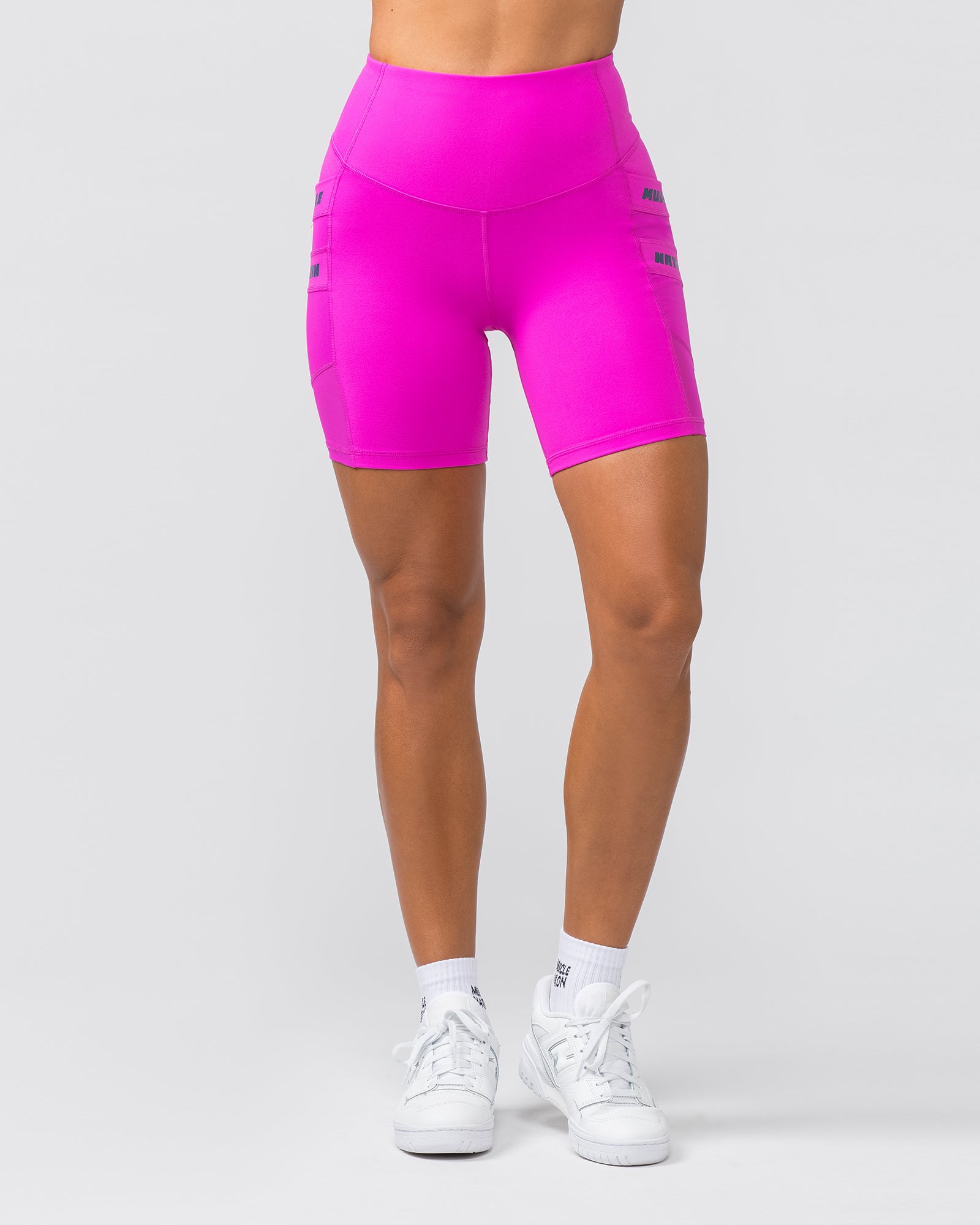 Amplify Pocket Bike Shorts - Hyper Fuchsia