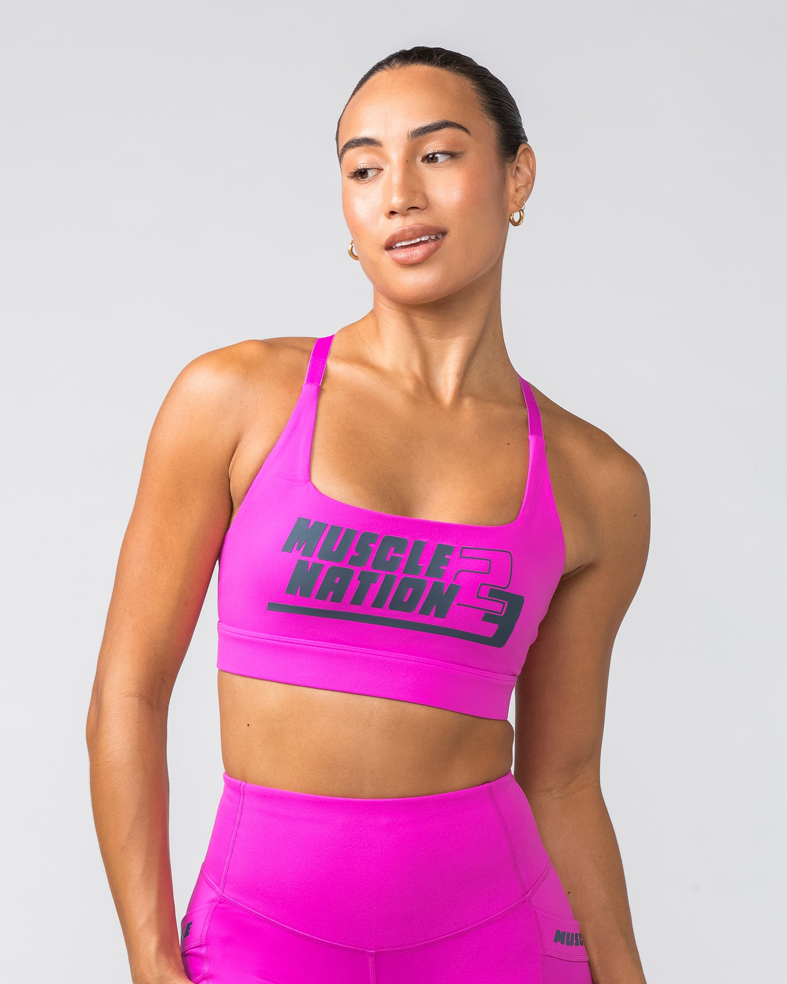 Ignite Bra - Hyper Fuchsia-Sports Bras-XS-112366HYPFUCSIA-XS-MNAPPRL27576-1-Muscle Nation