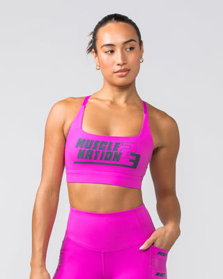Ignite Bra - Hyper Fuchsia-Sports Bras-XS-112366HYPFUCSIA-XS-MNAPPRL27576-2-Muscle Nation