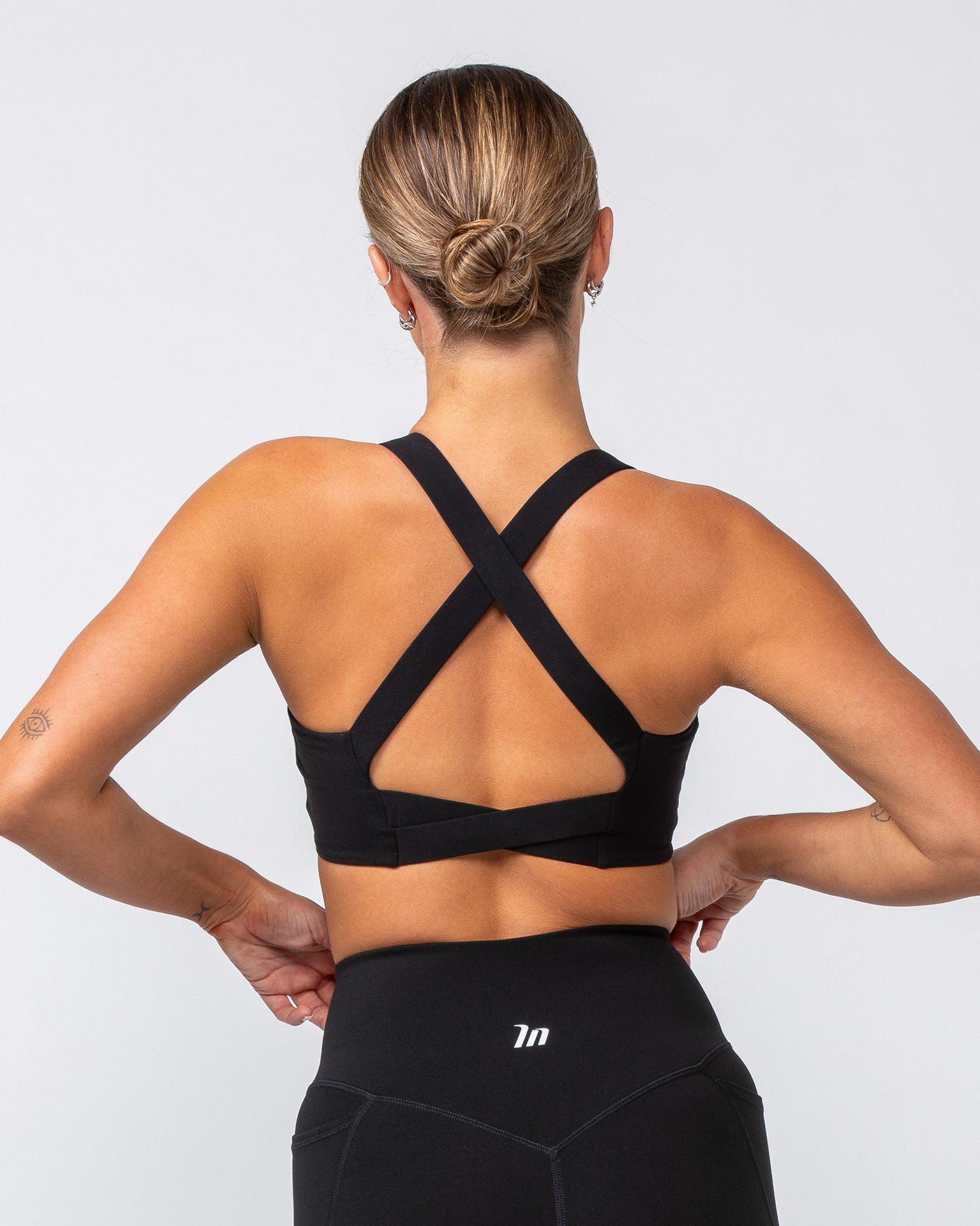 Precision Bra - Black / White-Sports Bras-XXS-082418BLKWHT-XXS-MNAPPRL32088-6-Muscle Nation