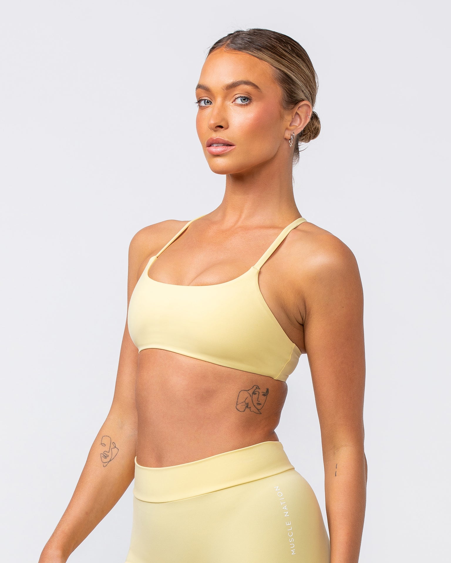 Socialite Bralette - Panna Cotta-Bralettes-XXS-082416PANCOT-XXS-MNAPPRL32013-3-Muscle Nation
