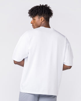 Worldclass Oversized Tee - White-T-Shirts-XS-032632WHT-XS-MNAPPRL49573-3-Muscle Nation