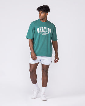 Worldclass Oversized Tee - Washed Leaf-T-Shirts-XS-032634WLEAF-XS-MNAPPRL49597-6-Muscle Nation