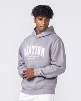 Worldclass Oversized Hoodie - Washed Cement-Jumpers & Hoodies-XS-032630WCMT-XS-MNAPPRL49541-4-Muscle Nation