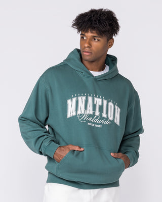 Worldclass Oversized Vintage Hoodie - Washed Leaf-Jumpers & Hoodies-XS-032630WLEAF-XS-MNAPPRL49549-1-Muscle Nation