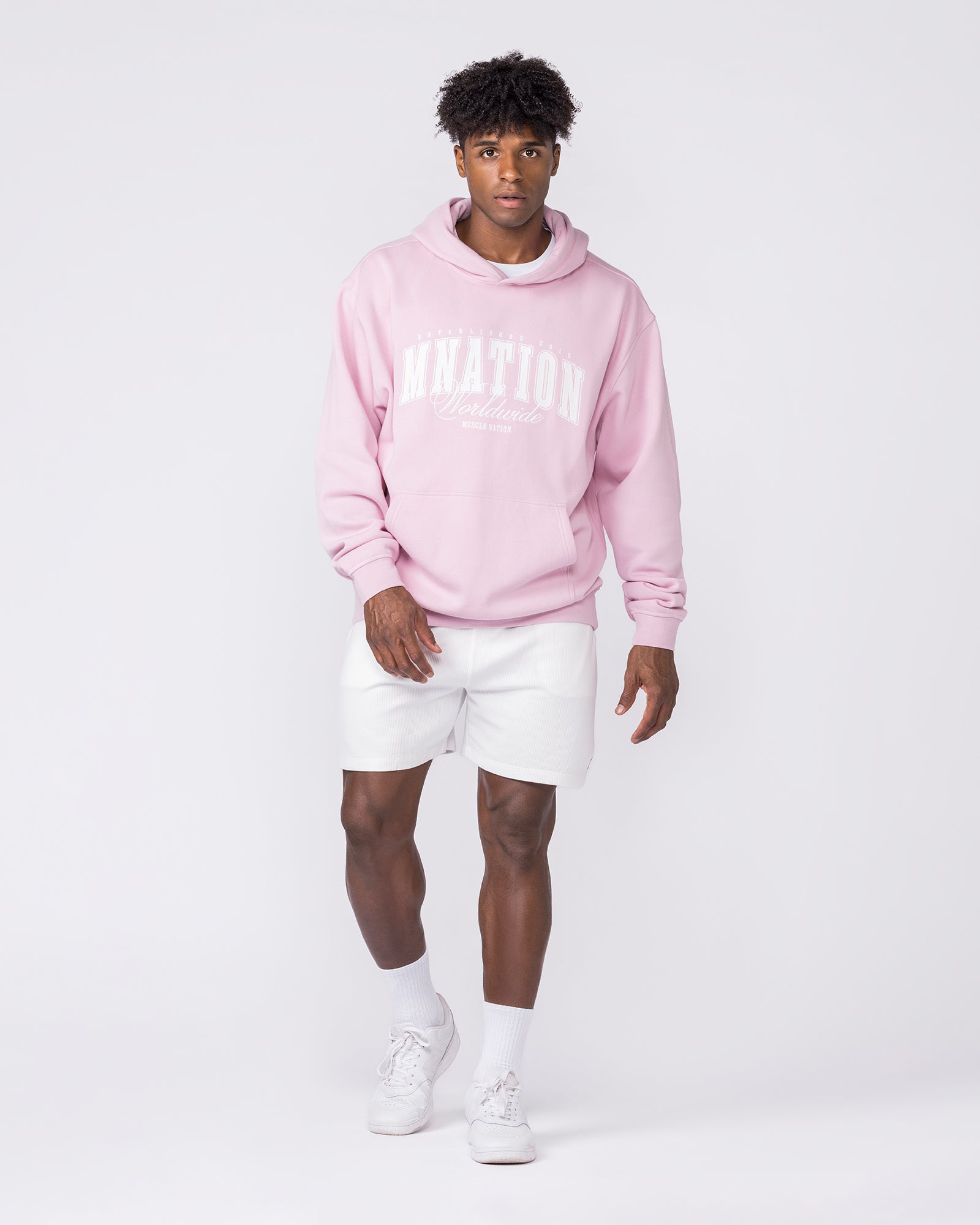 Worldclass Oversized Hoodie - Washed Powder Pink-Jumpers & Hoodies-XS-032655PPNK-XS-MNAPPRL49557-7-Muscle Nation