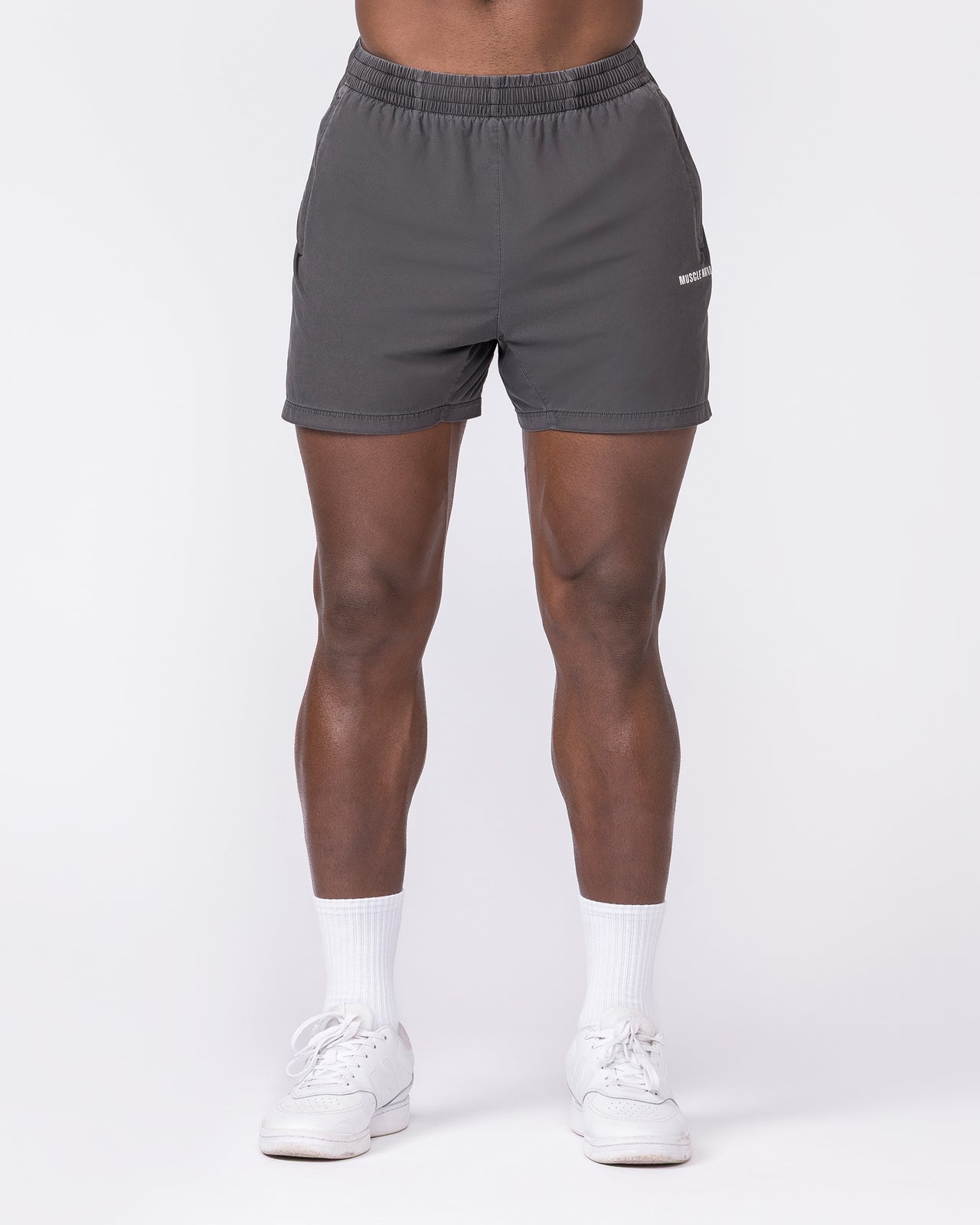 Essential Vintage 3.5" Active Shorts - Washed Black-Shorts-S-032639WSHBLK-S-MNAPPRL49654-3-Muscle Nation