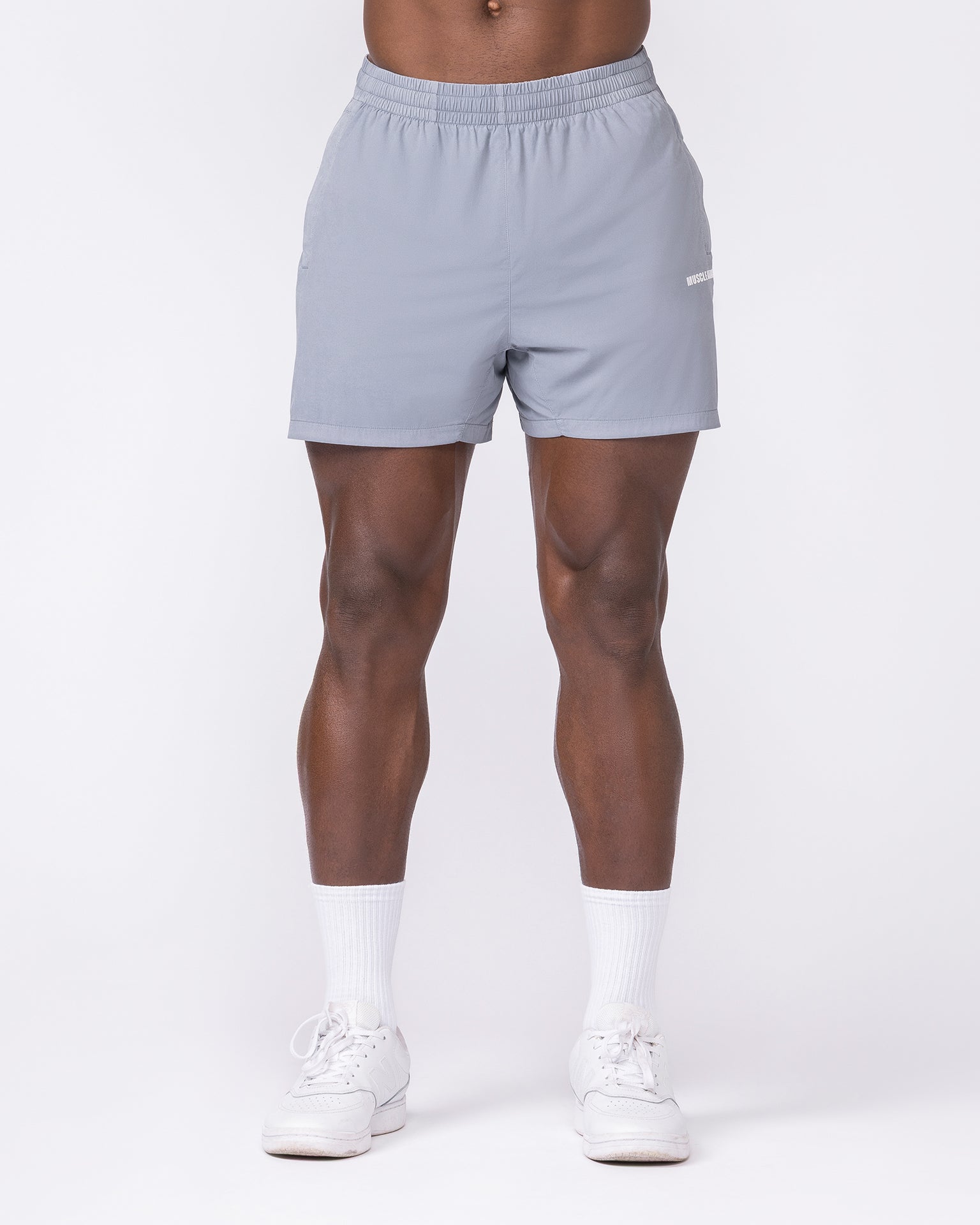 Essential Vintage 3.5" Active Shorts - Washed Cement-Shorts-S-032639WCMT-S-MNAPPRL49647-3-Muscle Nation