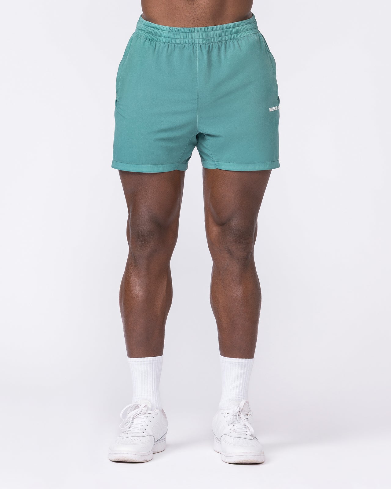 Essential Vintage 3.5" Active Shorts - Washed Leaf-Shorts-S-032639WLEAF-S-MNAPPRL49640-3-Muscle Nation