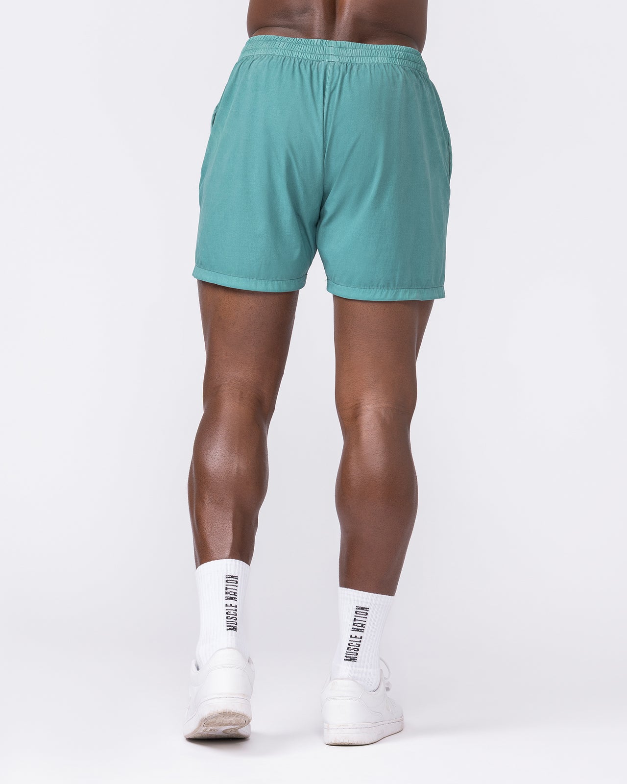 Essential Vintage 3.5" Active Shorts - Washed Leaf-Shorts-S-032639WLEAF-S-MNAPPRL49640-5-Muscle Nation