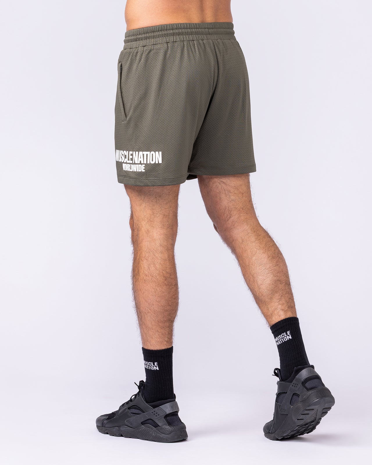 Worldwide Lay Up 3.5" Shorts - Dark Khaki-Shorts-S-1125155DKHAKI-S-MNAPPRL47171-2-Muscle Nation