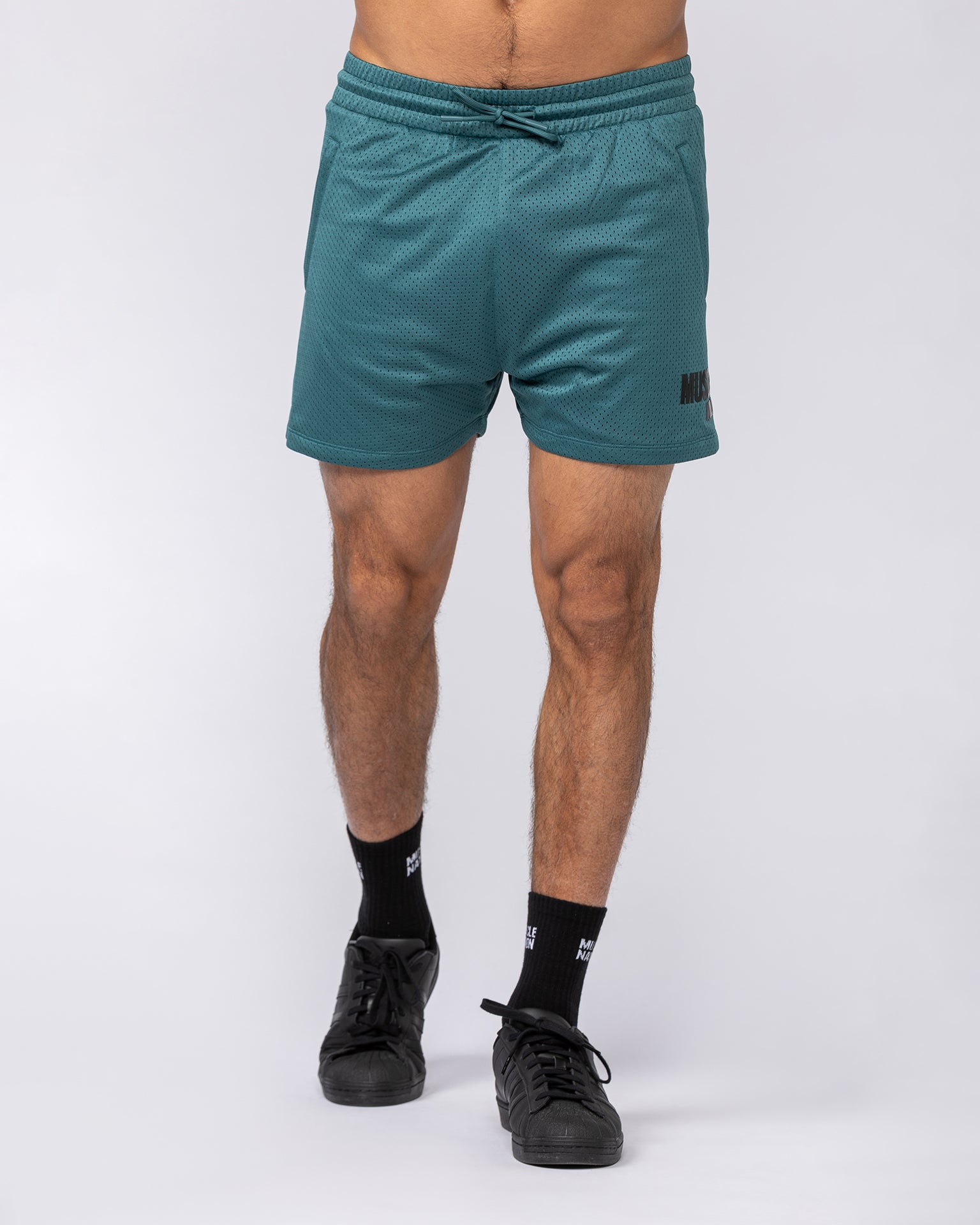 Worldwide Lay Up 3.5" Shorts - Shark-Shorts-S-092528SHRK-S-MNAPPRL44263-3-Muscle Nation