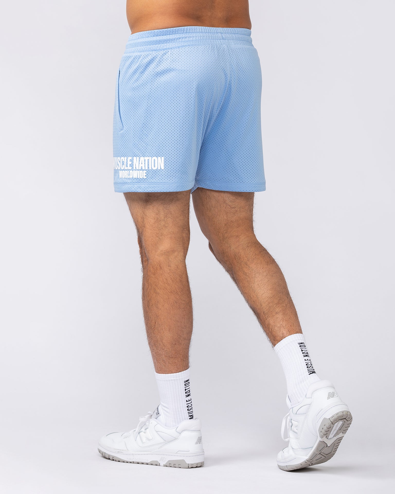 Worldwide Lay Up 3.5" Shorts - Sky-Shorts-S-092528SKY-S-MNAPPRL44256-4-Muscle Nation