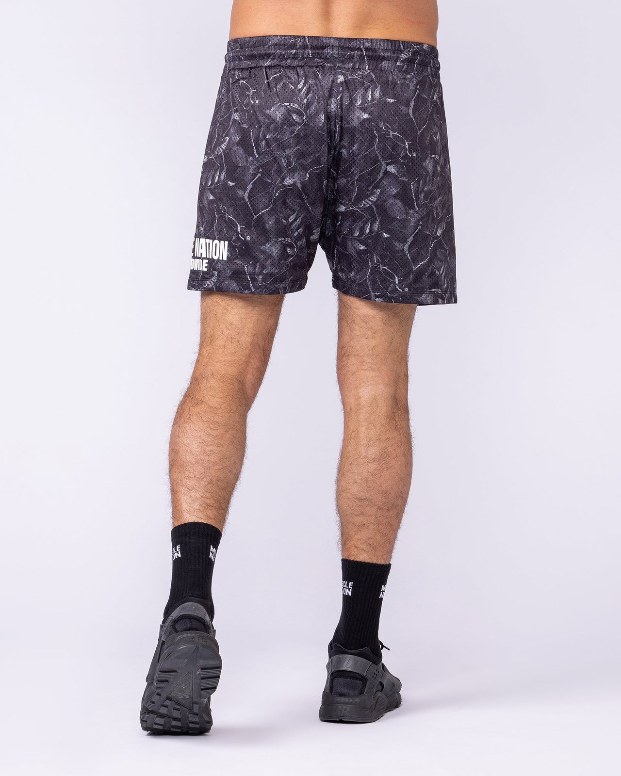 Worldwide Lay Up 3.5" Shorts - Tree Camo Monochrome-Shorts-S-1125155TCMOM-S-MNAPPRL47178-5-Muscle Nation