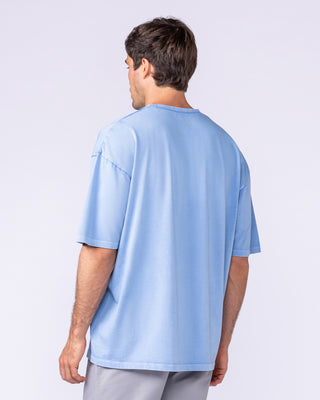 Worldwide Oversized Vintage Tee - Washed Pacific-T-Shirts-XS-1125186WPCF-XS-MNAPPRL47880-2-Muscle Nation