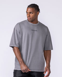 Worldwide Oversized Vintage Tee - Washed Tornado-T-Shirts-XS-1125186WSHTORN-XS-MNAPPRL47888-1-Muscle Nation