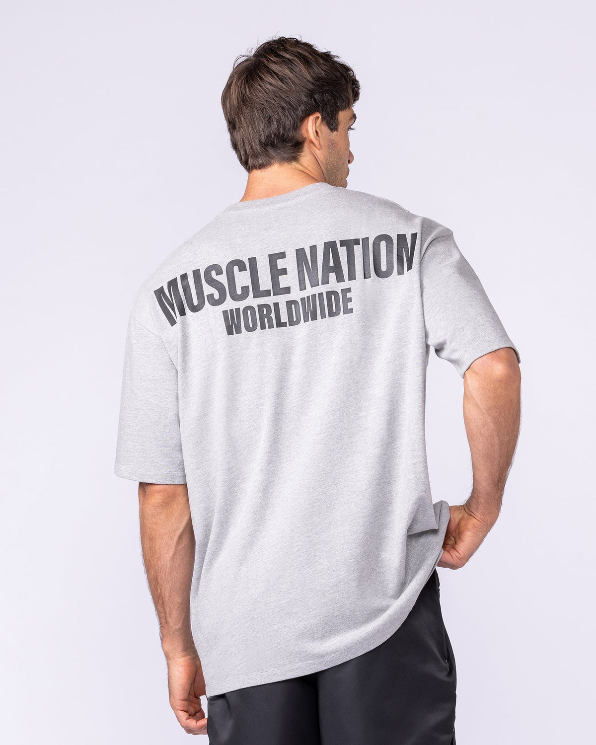 Muscle Nation Worldwide Pump Cover T-Shirt - Grey Marl