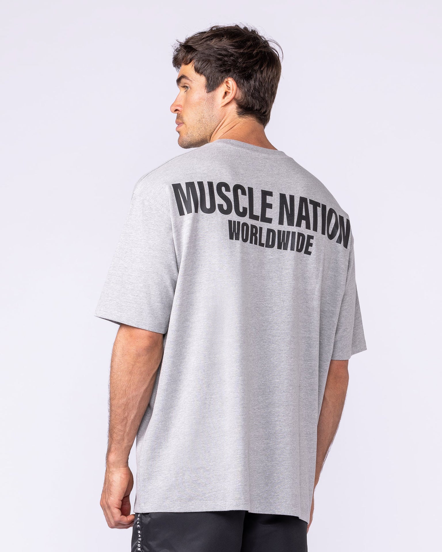 Worldwide Pump Cover - Grey Marl-T-Shirts-XS-062401GRYMRL-XS-MNAPPRL31721-4-Muscle Nation