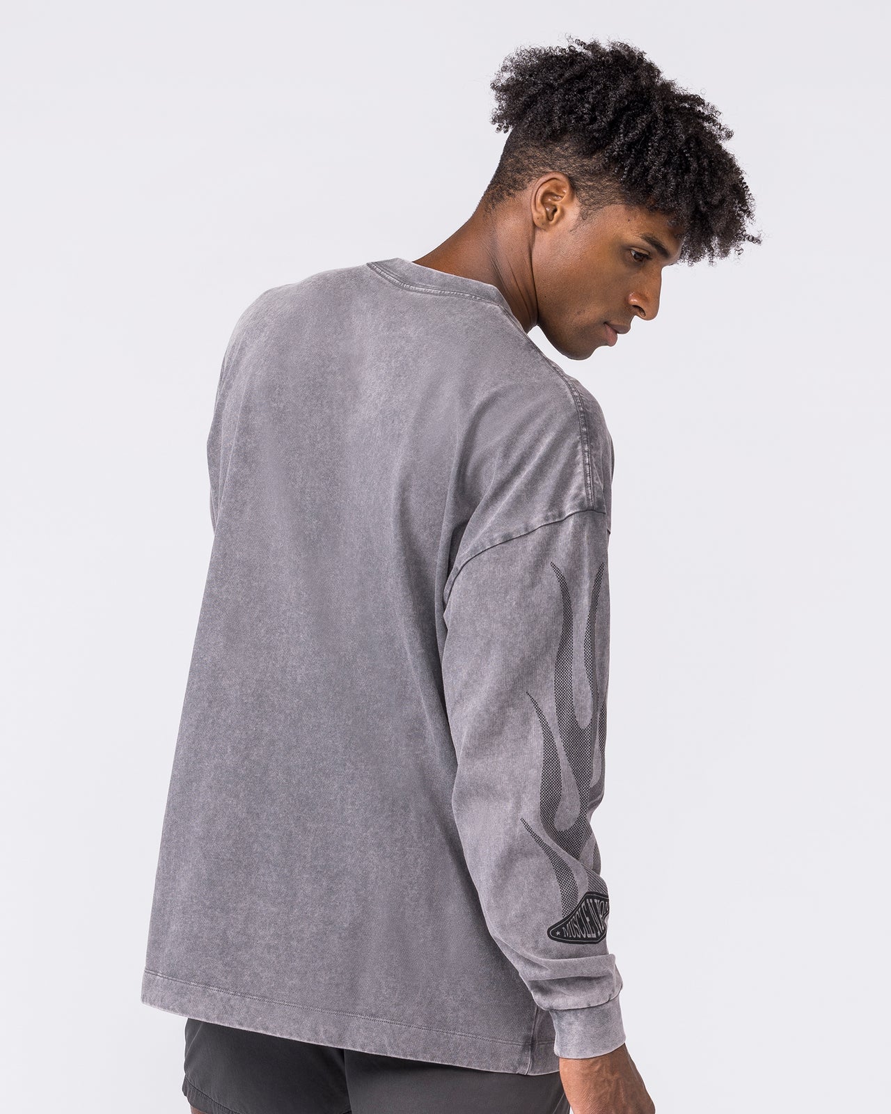 Worldwide Racing Long Sleeve Vintage Tee - Washed Tornado-Long Sleeve T-Shirts-XS-032643WSHTORN-XS-MNAPPRL49685-5-Muscle Nation