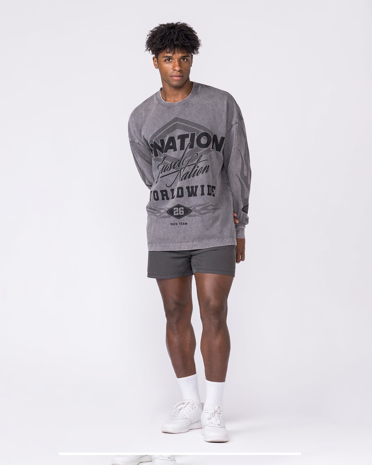 Worldwide Racing Long Sleeve Vintage Tee - Washed Tornado-Long Sleeve T-Shirts-XS-032643WSHTORN-XS-MNAPPRL49685-6-Muscle Nation