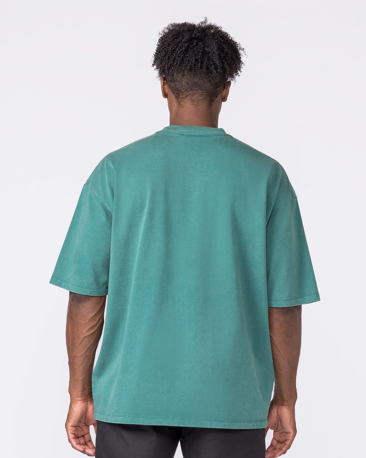 Racing Oversized Vintage Tee in Washed Leaf - Muscle Nation men's gym tee, view 5