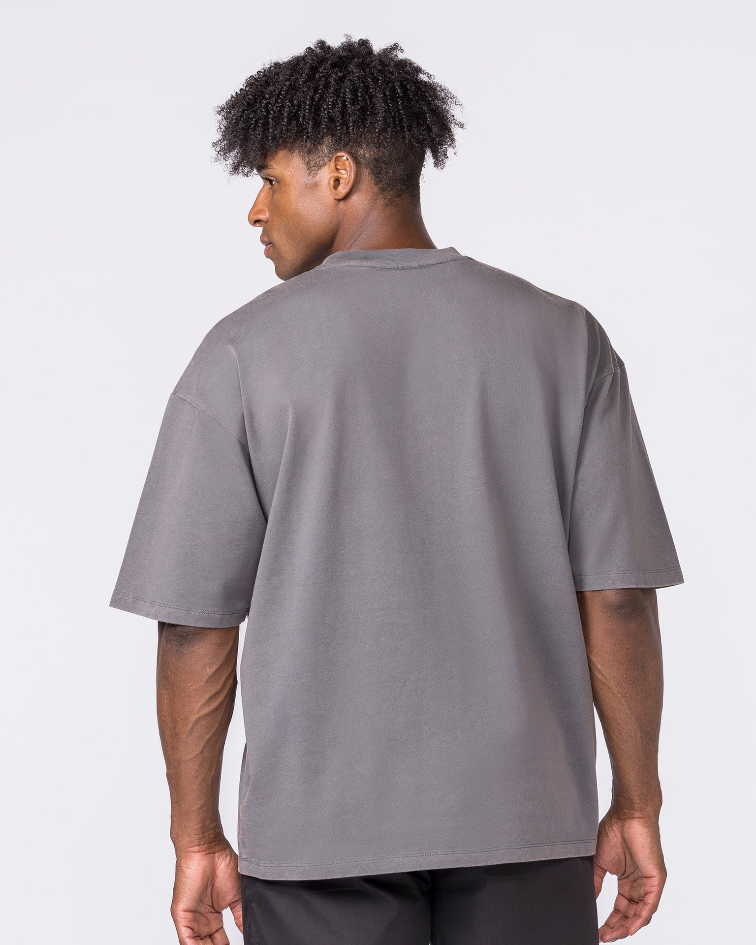 Racing Oversized Vintage Tee in Washed Tornado - Muscle Nation men's gym tee, view 5